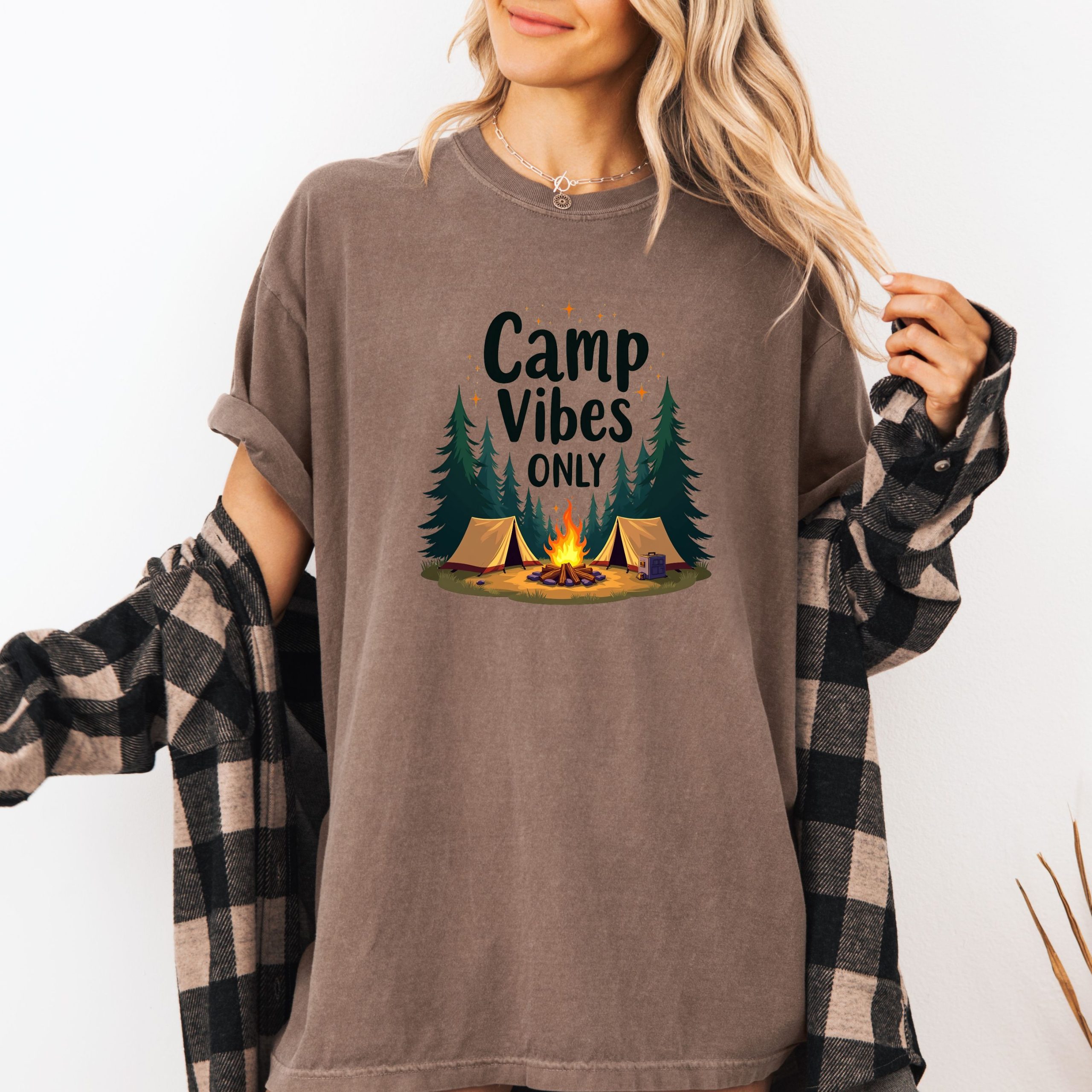 Camp Vibes Only - Camping Tshirt - Narre Hill Tees