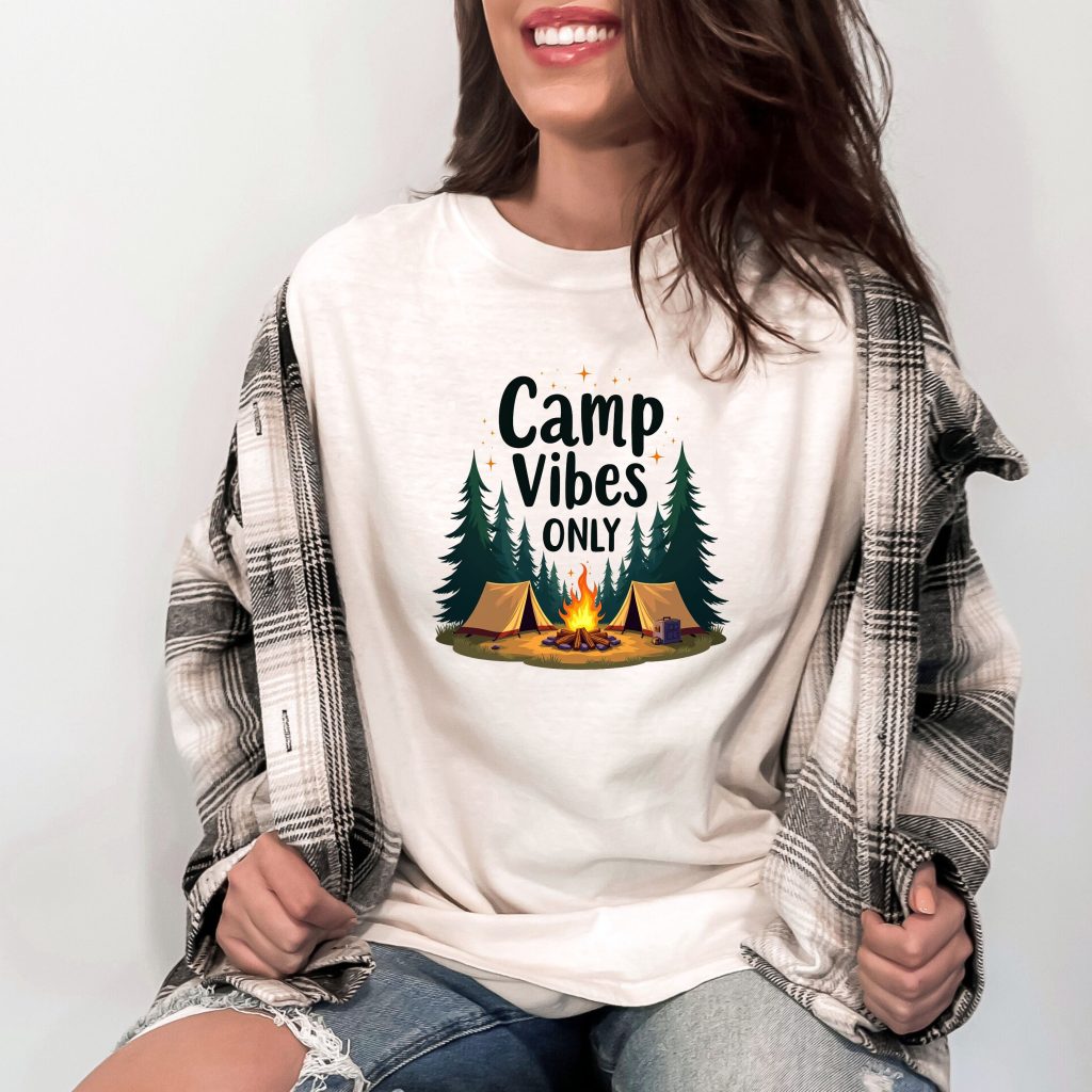 Camp Vibes Only - Camping Tshirt - Narre Hill Tees