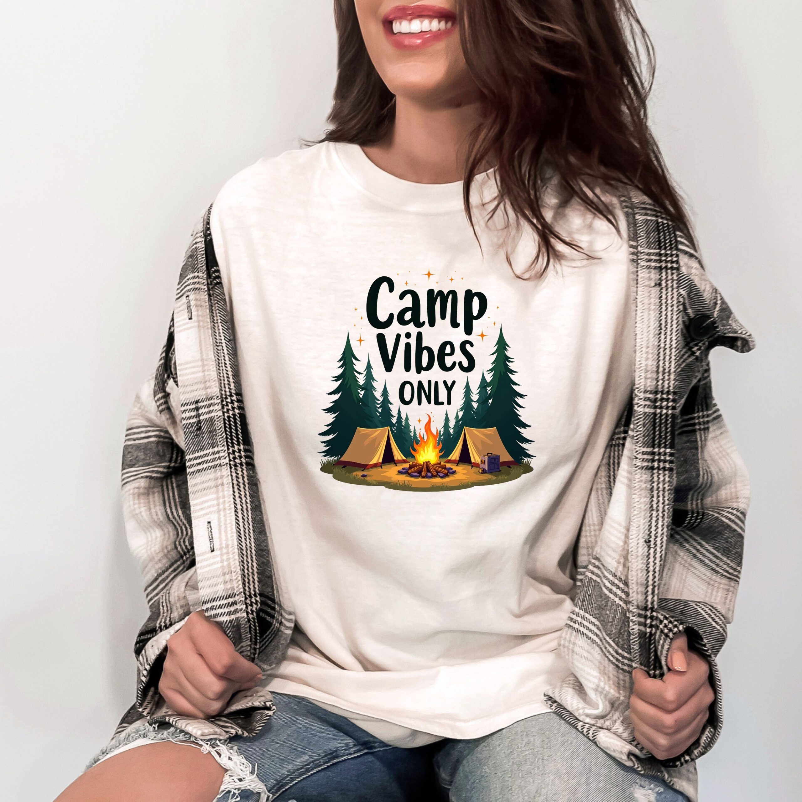 Camp Vibes Only - Camping Tshirt - Narre Hill Tees