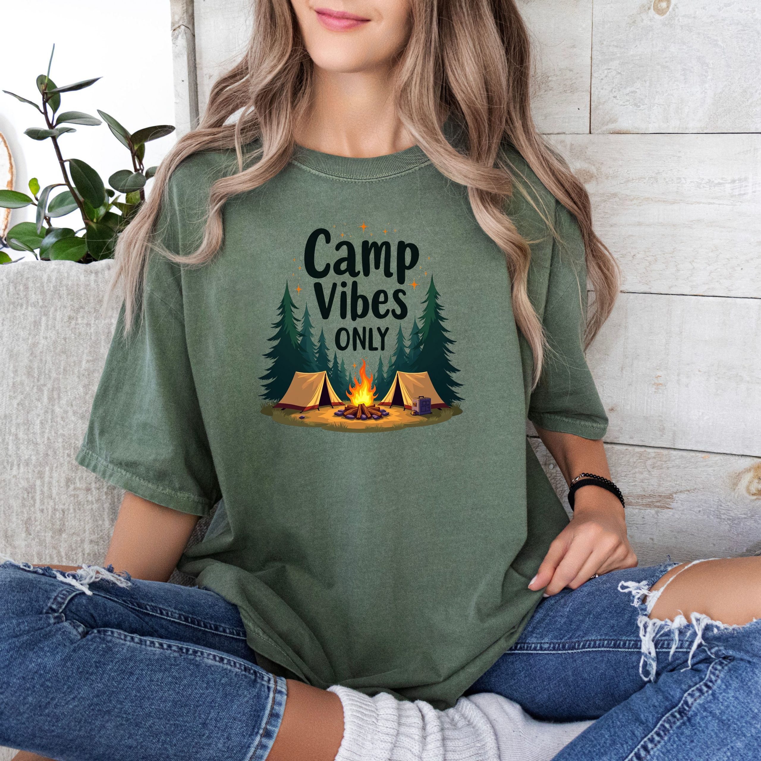 Camp Vibes Only - Camping Tshirt - Narre Hill Tees
